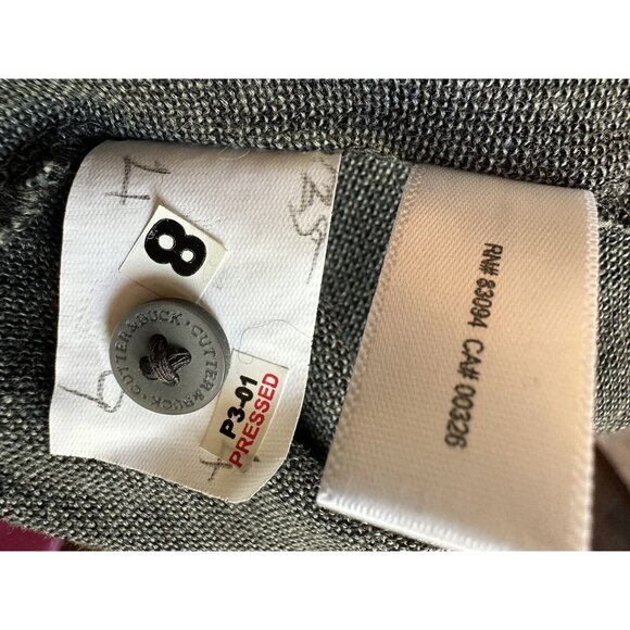 Cutter & Buck Oklahoma Sooners Heather Black Short Sleeve Polo Shirt Size M - Picture 6 of 6